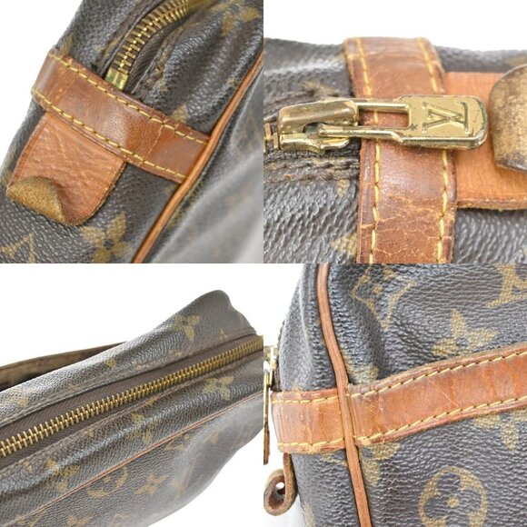 LOUIS VUITTON Compiegne 28 Clutch Bag Monogram Leather Brown GHW M51845 63KB271 - Picture 8 of 15